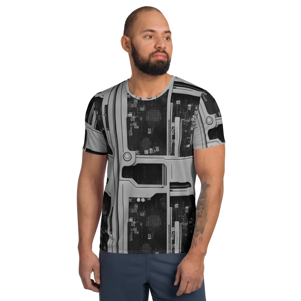 Concrete Harmony on Men's Athletic T-Shirt — Front