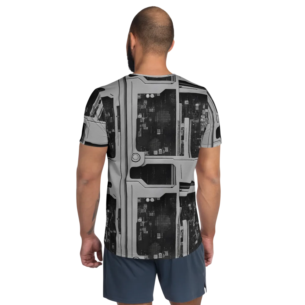 Concrete Harmony on Men's Athletic T-Shirt — Back