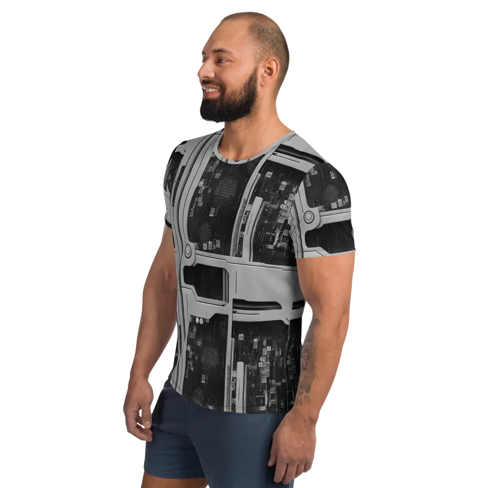 Concrete Harmony on Men's Athletic T-Shirt — Left