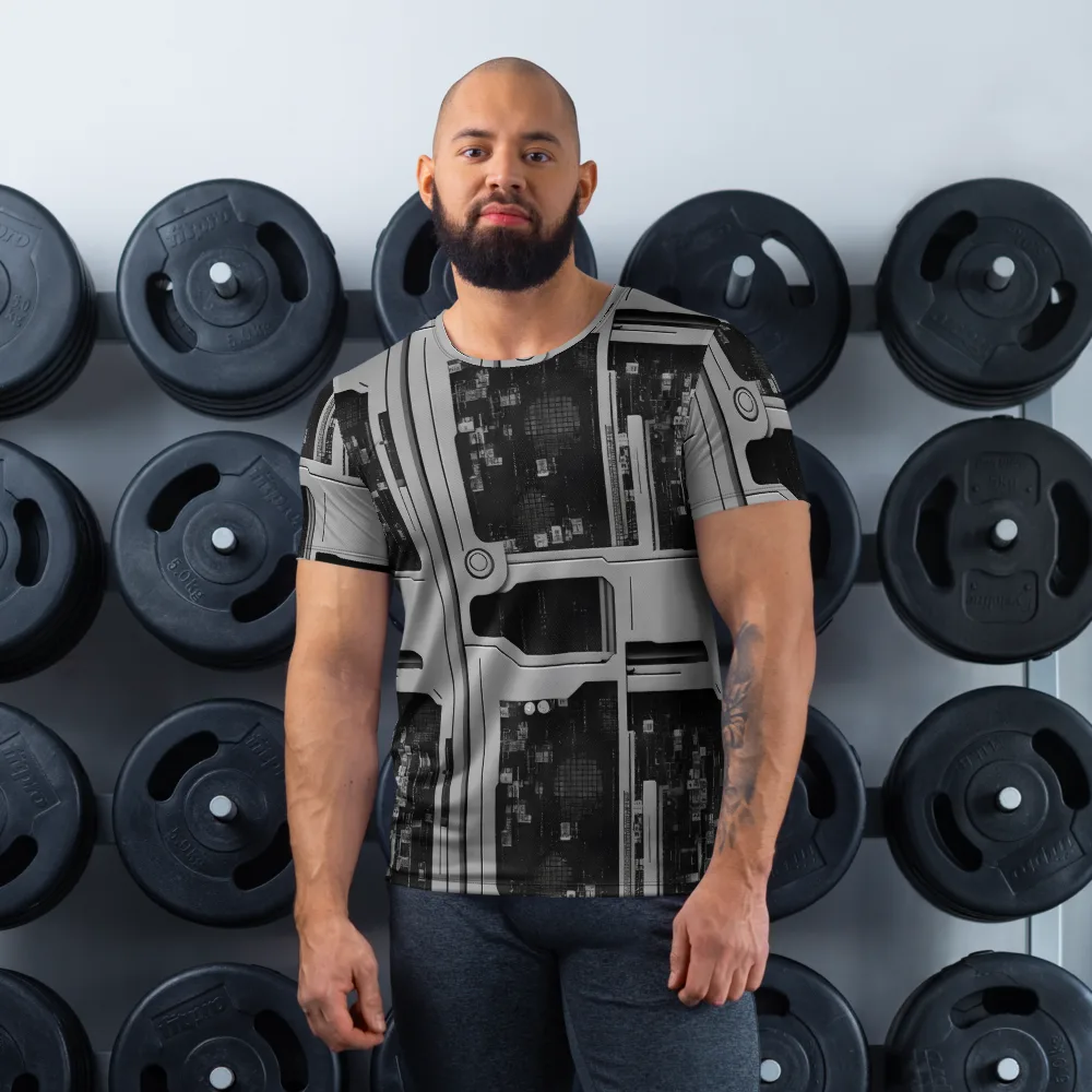 Concrete Harmony on Men's Athletic T-Shirt — Front