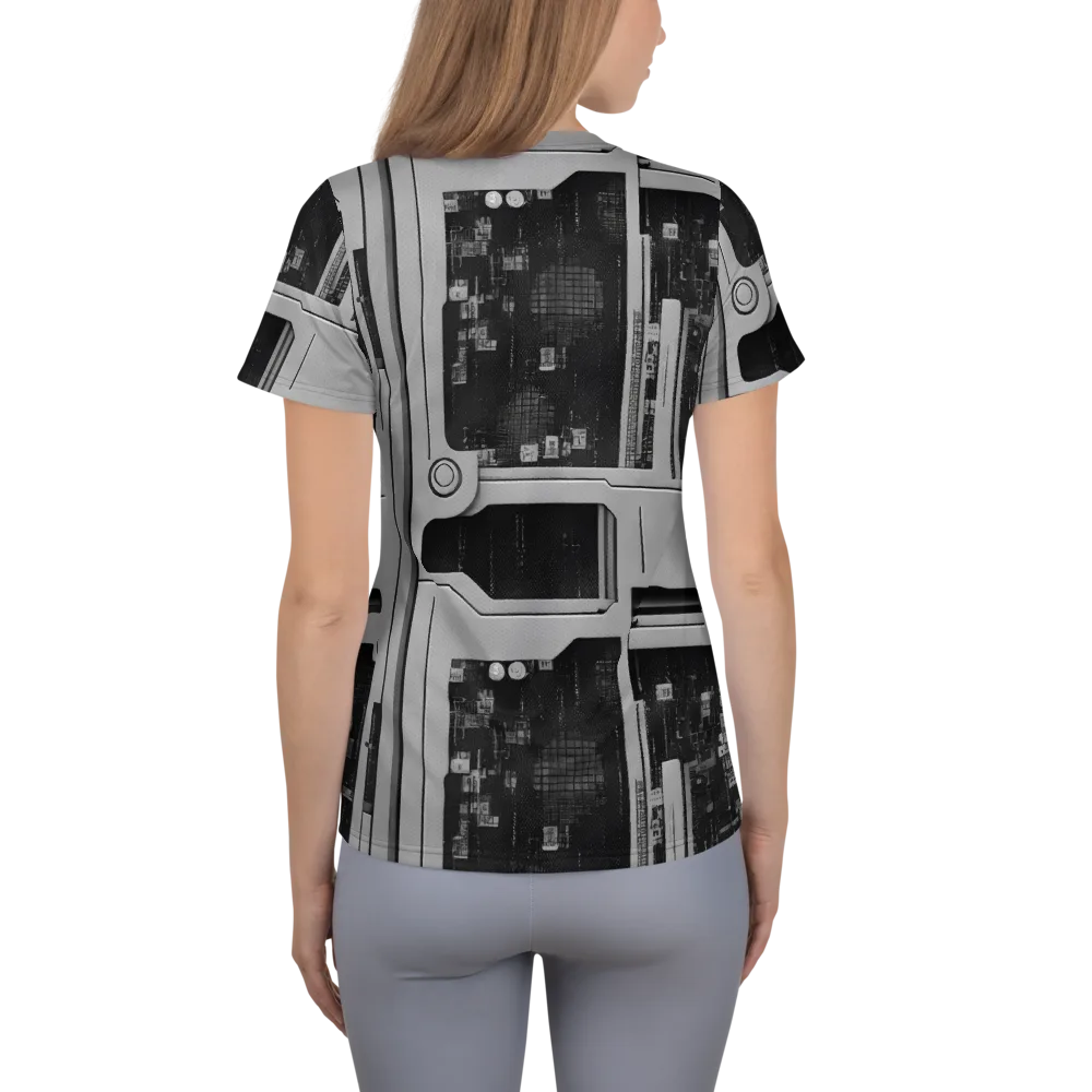 Concrete Harmony on Women's Athletic T-Shirt — Back