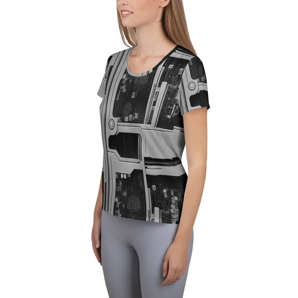 Concrete Harmony on Women's Athletic T-Shirt — Left