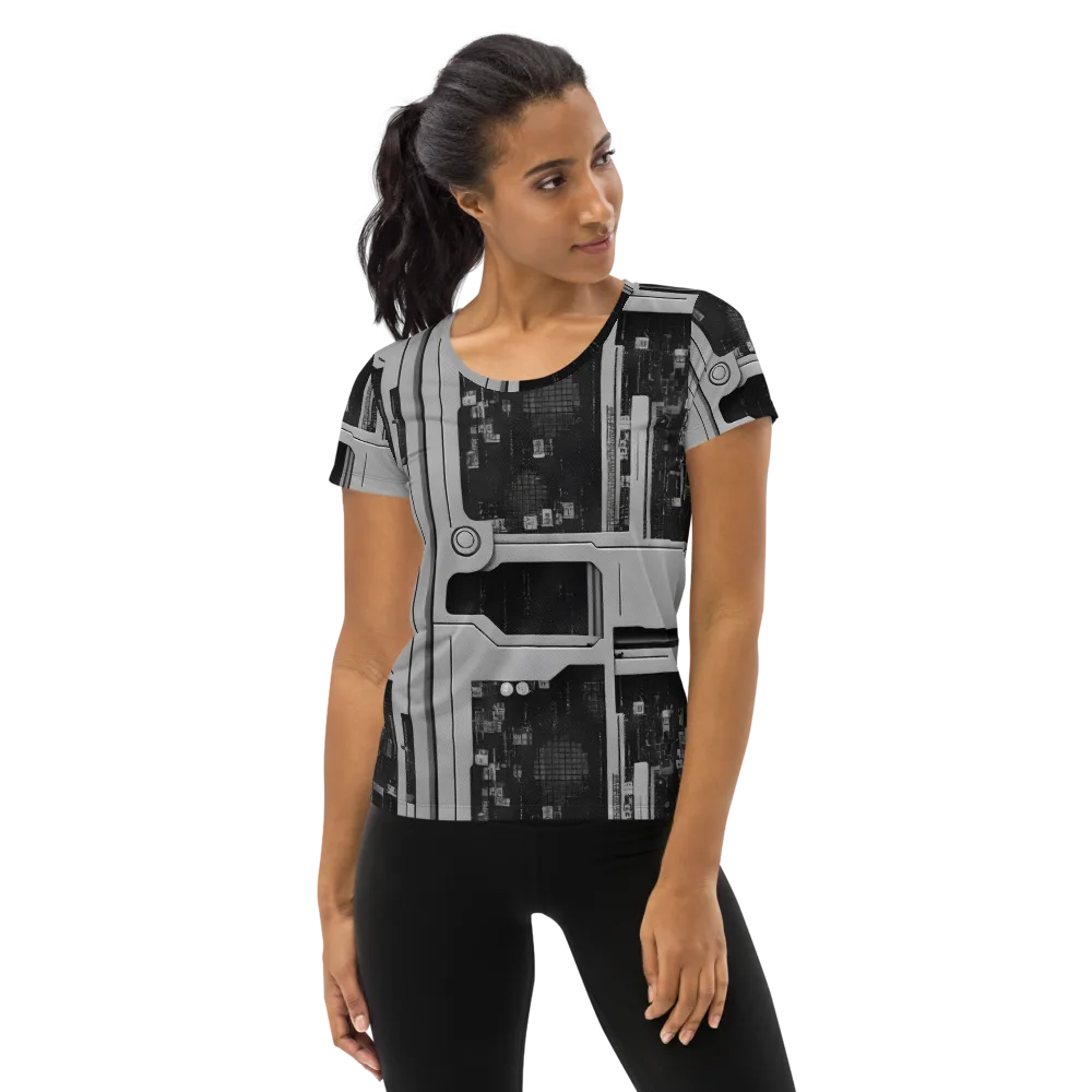 Concrete Harmony on Women's Athletic T-Shirt — Front