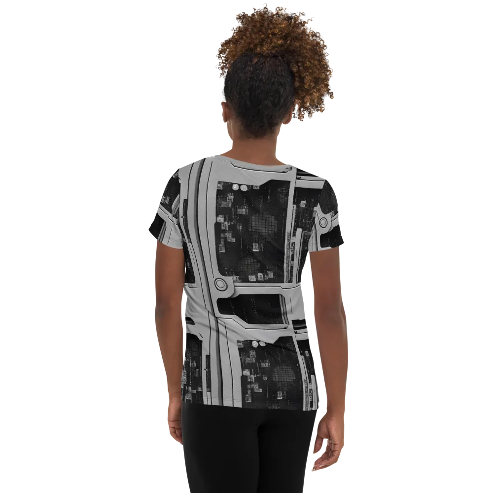 Concrete Harmony on Women's Athletic T-Shirt — Back