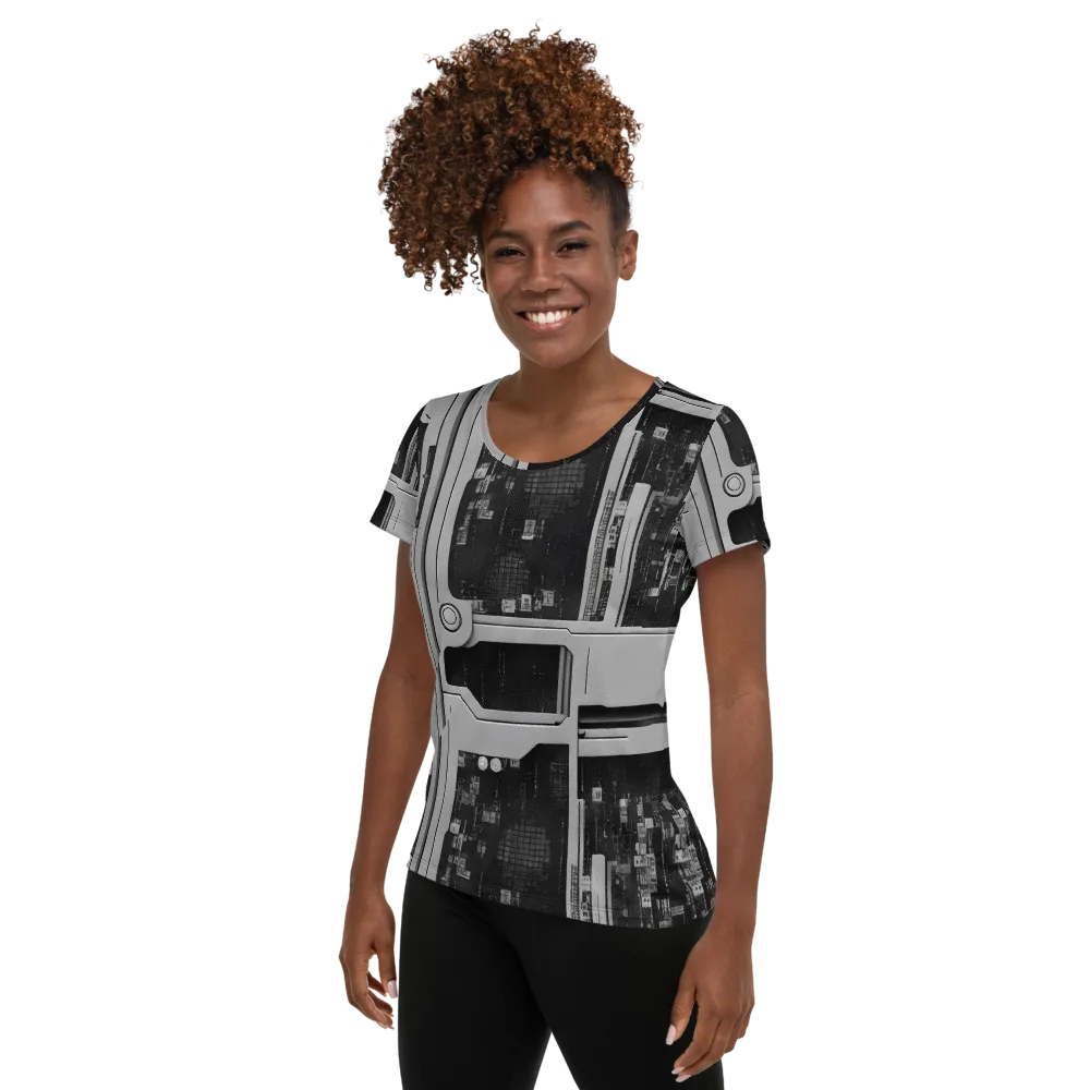 Concrete Harmony on Women's Athletic T-Shirt — Left