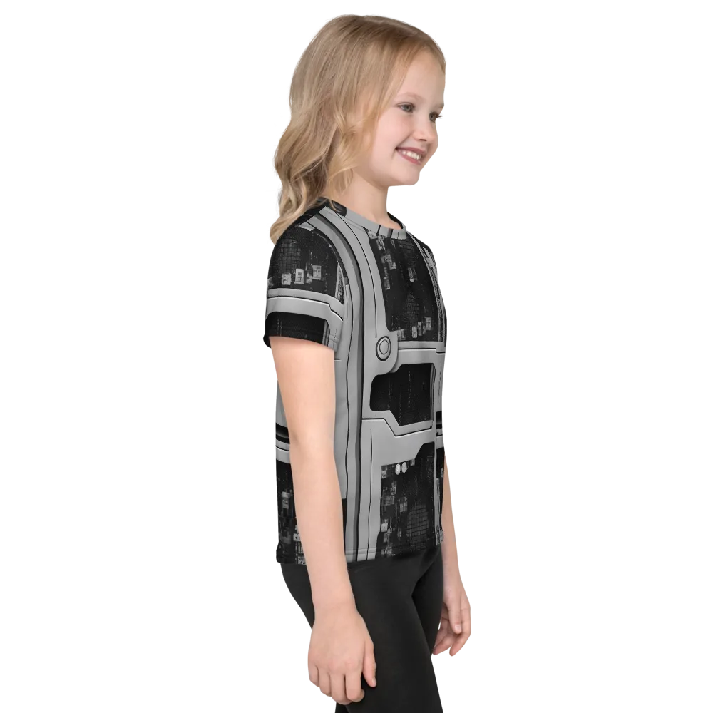 Concrete Harmony on Kids Crew Neck T-Shirt — Right