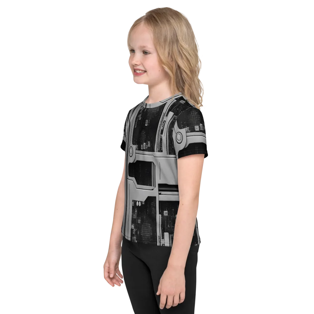 Concrete Harmony on Kids Crew Neck T-Shirt — Left