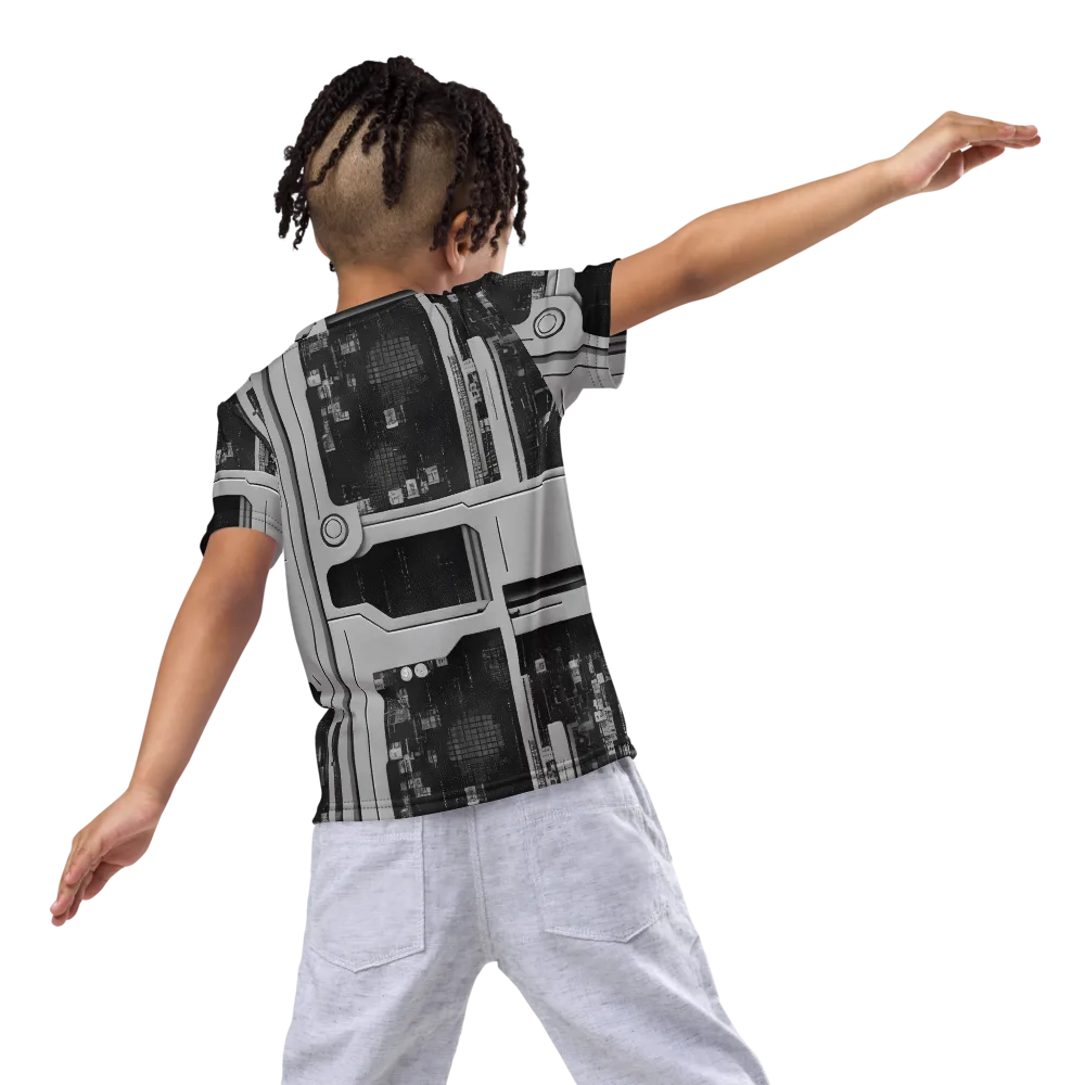 Concrete Harmony on Kids Crew Neck T-Shirt — Back