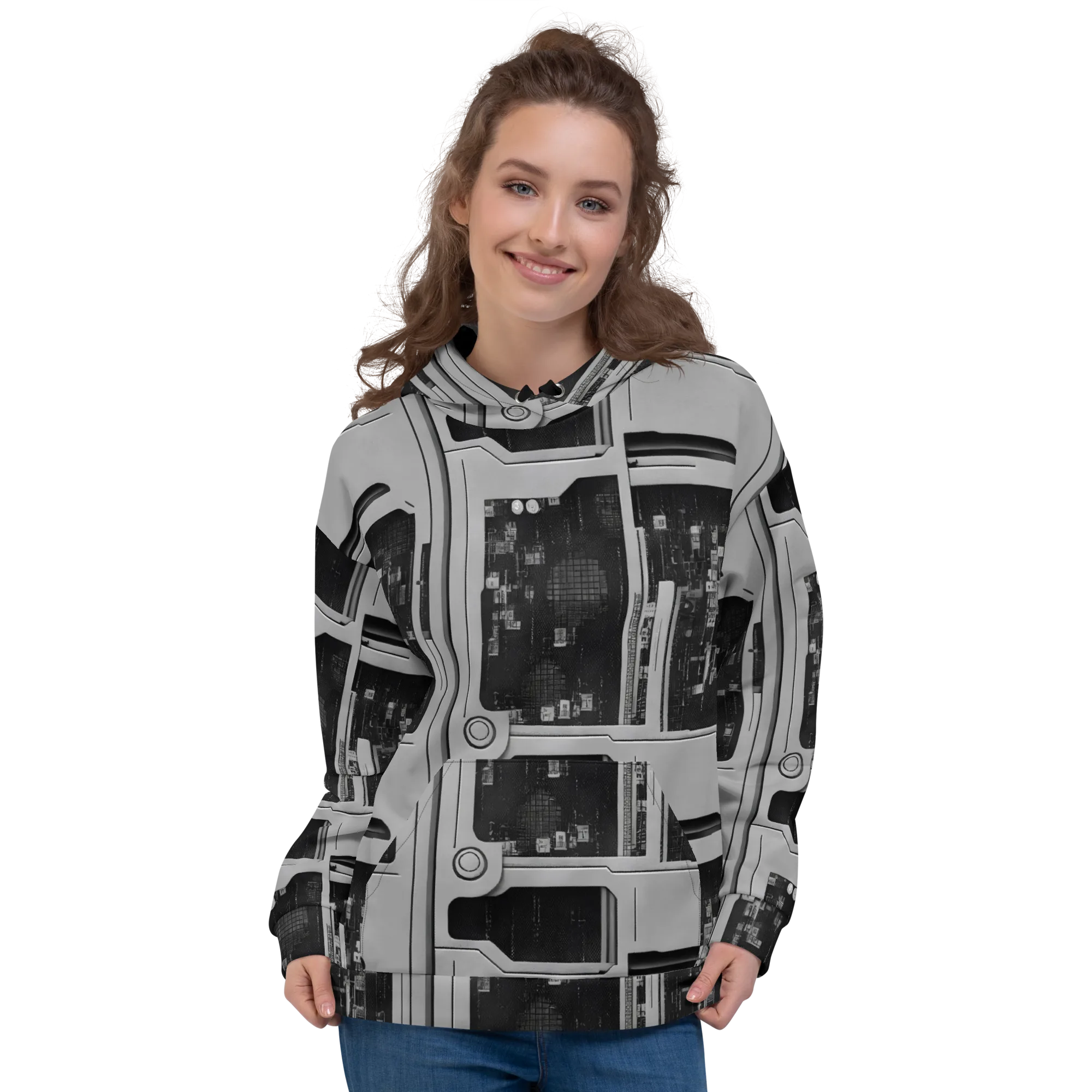 Concrete Harmony on Hoodie — Front