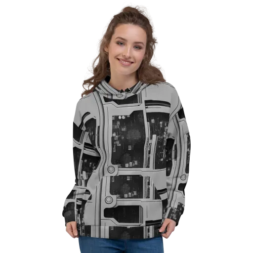 Concrete Harmony on a Hoodie