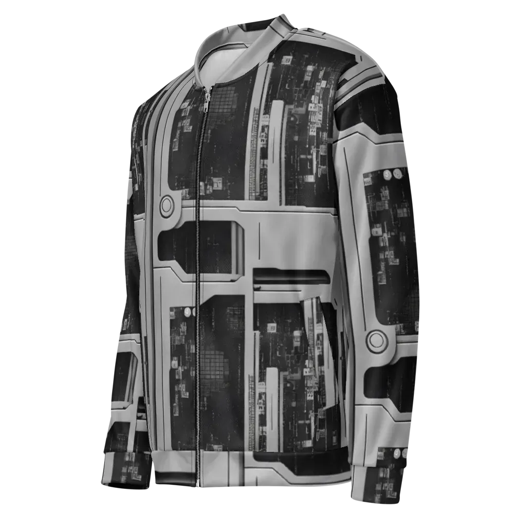 Concrete Harmony on Bomber Jacket — Left Front