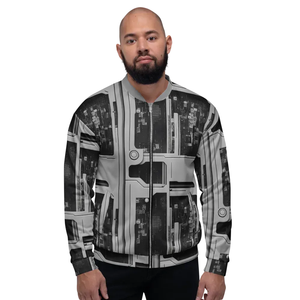 Concrete Harmony on Bomber Jacket — Front