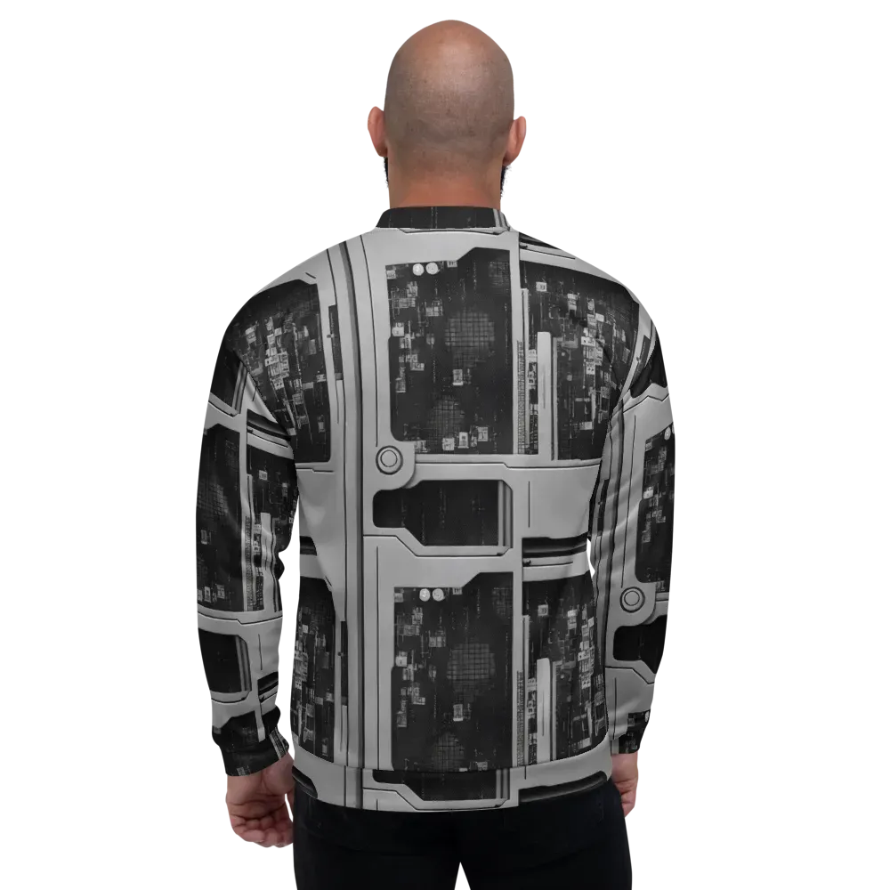 Concrete Harmony on Bomber Jacket — Back