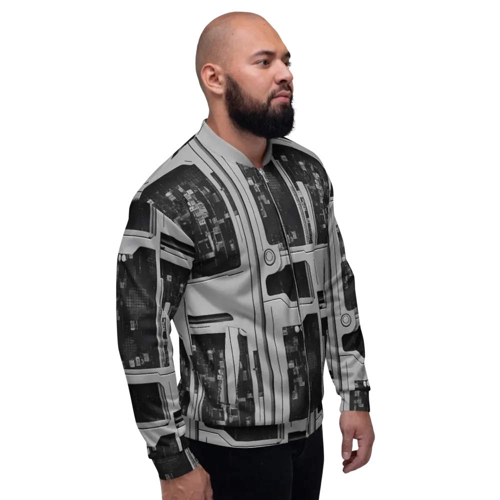 Concrete Harmony on Bomber Jacket — Right