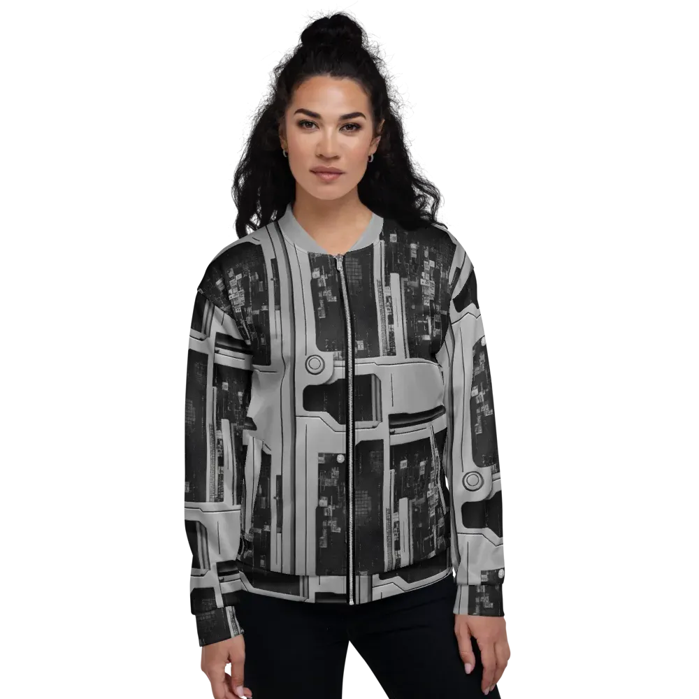 Concrete Harmony on Bomber Jacket — Front
