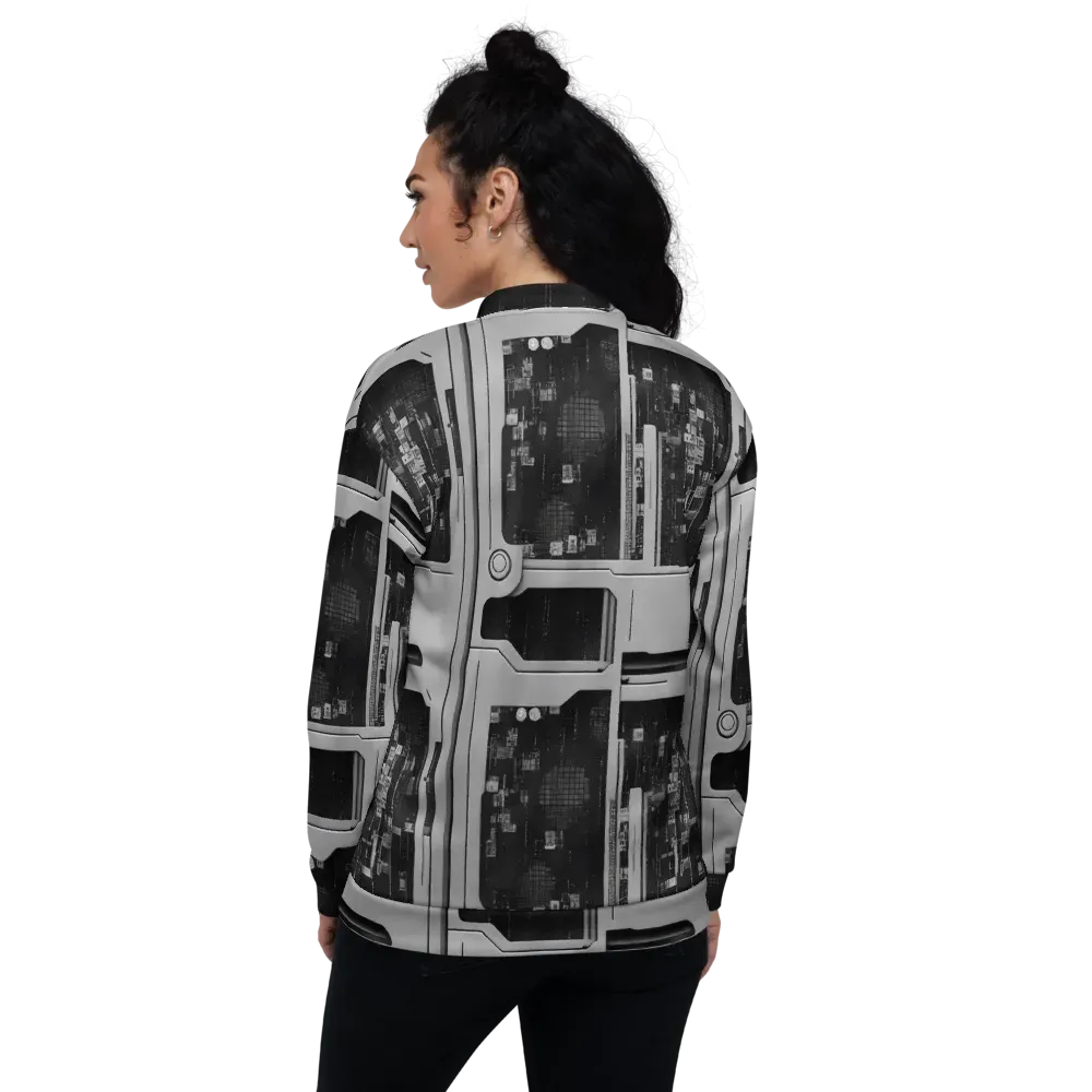 Concrete Harmony on Bomber Jacket — Back