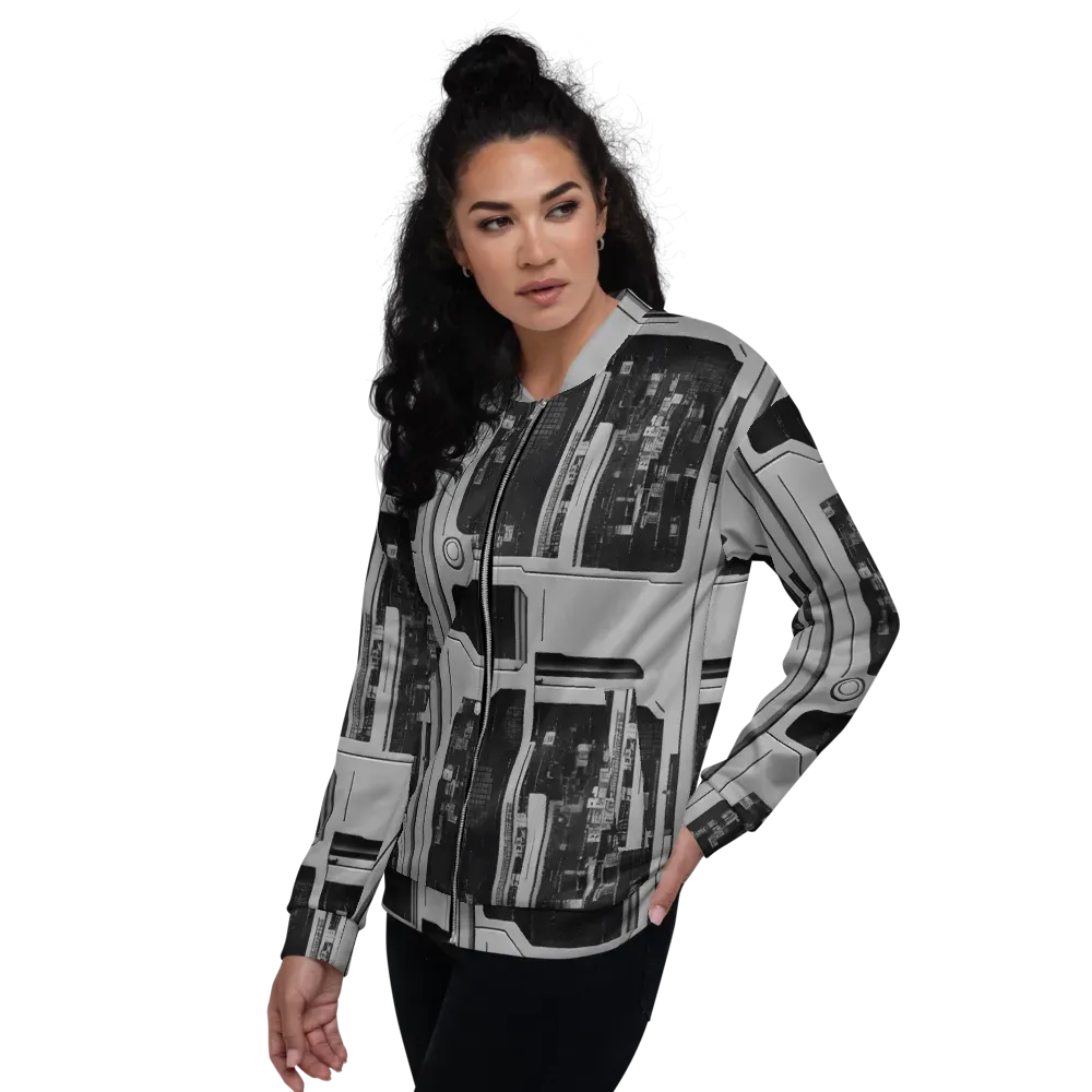 Concrete Harmony on Bomber Jacket — Left