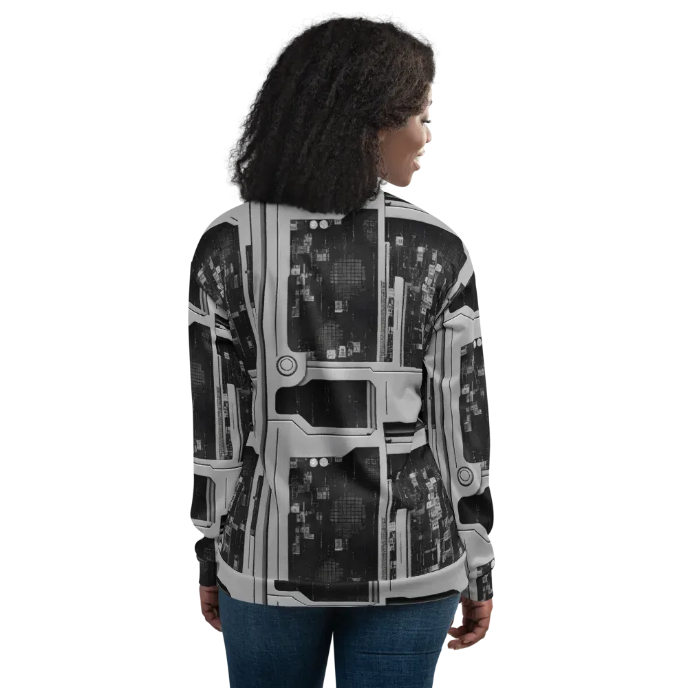 Concrete Harmony on Bomber Jacket — Back
