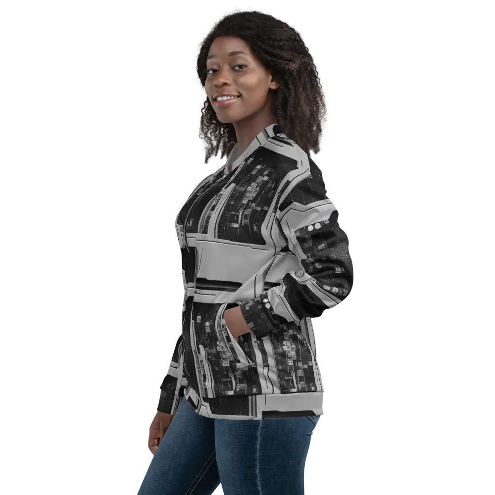 Concrete Harmony on Bomber Jacket — Left