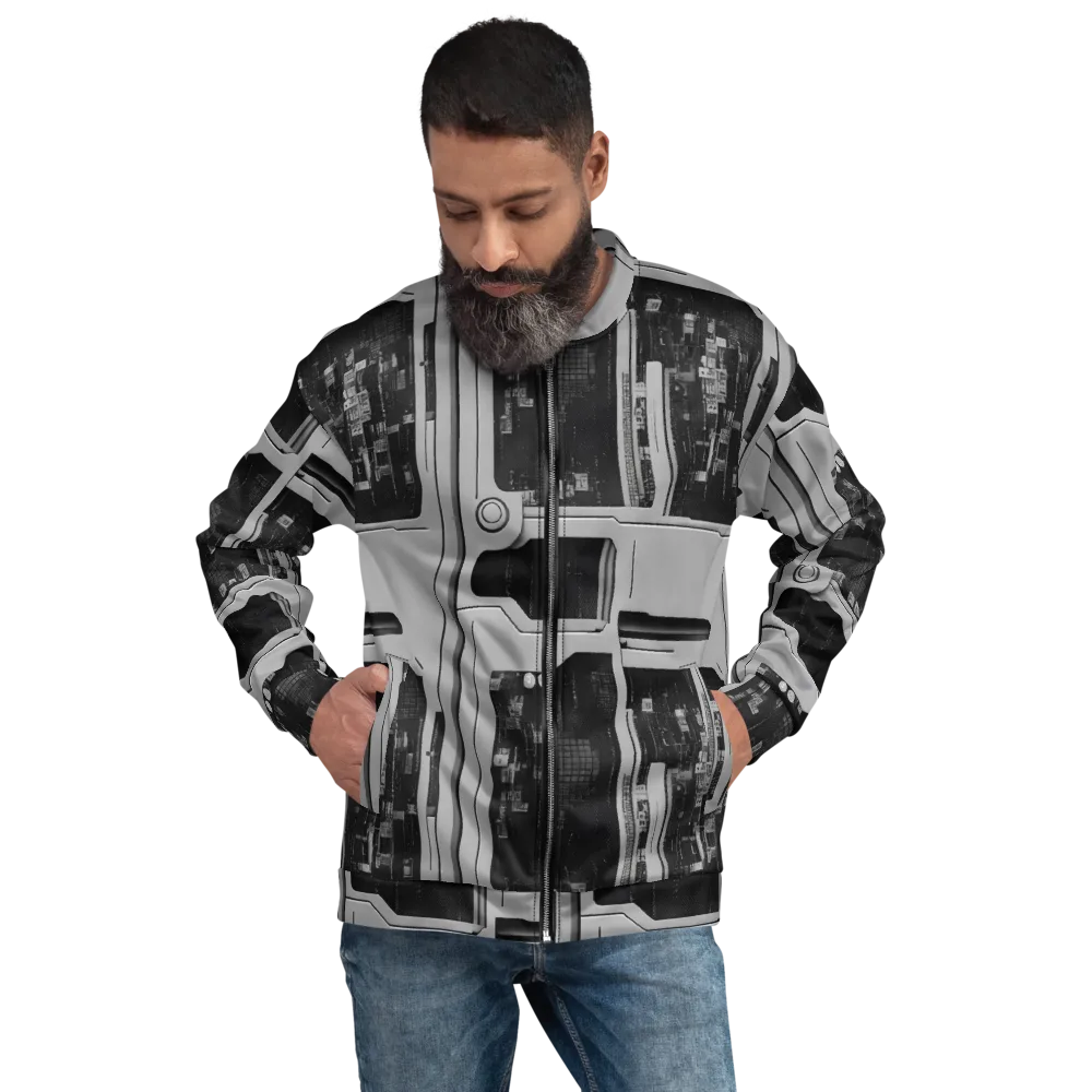 Concrete Harmony on Bomber Jacket — Front