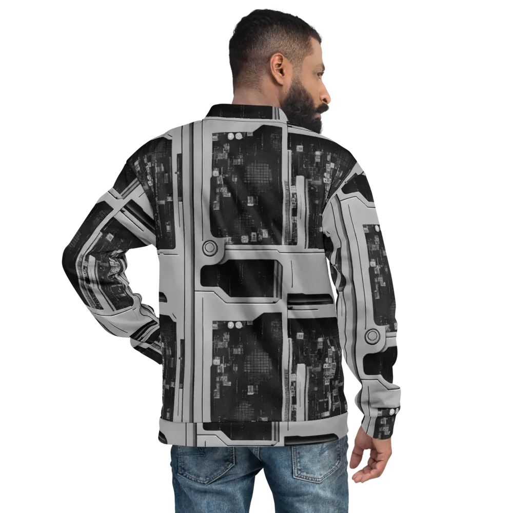 Concrete Harmony on Bomber Jacket — Back