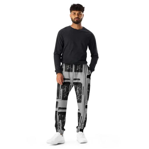Concrete Harmony on a Men's Joggers