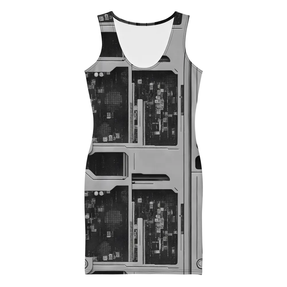 Concrete Harmony on Bodycon Dress — Front