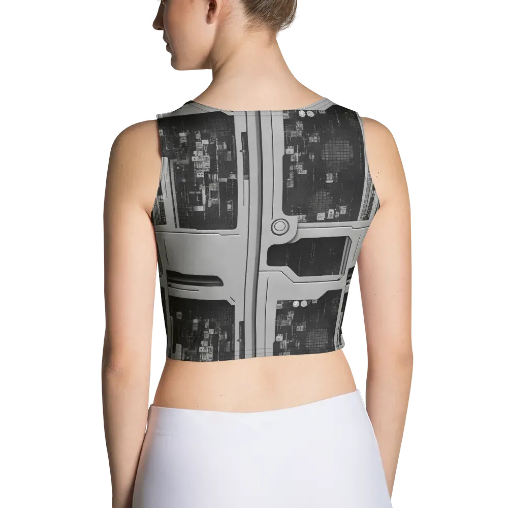 Concrete Harmony on Crop Top — Back
