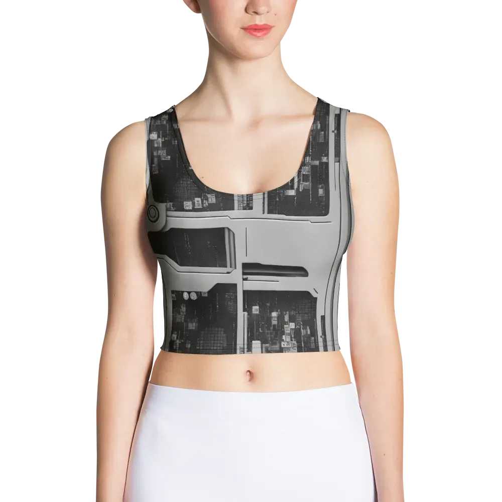 Concrete Harmony on Crop Top — Front