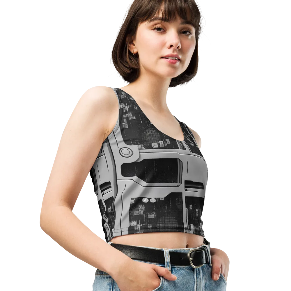 Concrete Harmony on Crop Top — Right Front