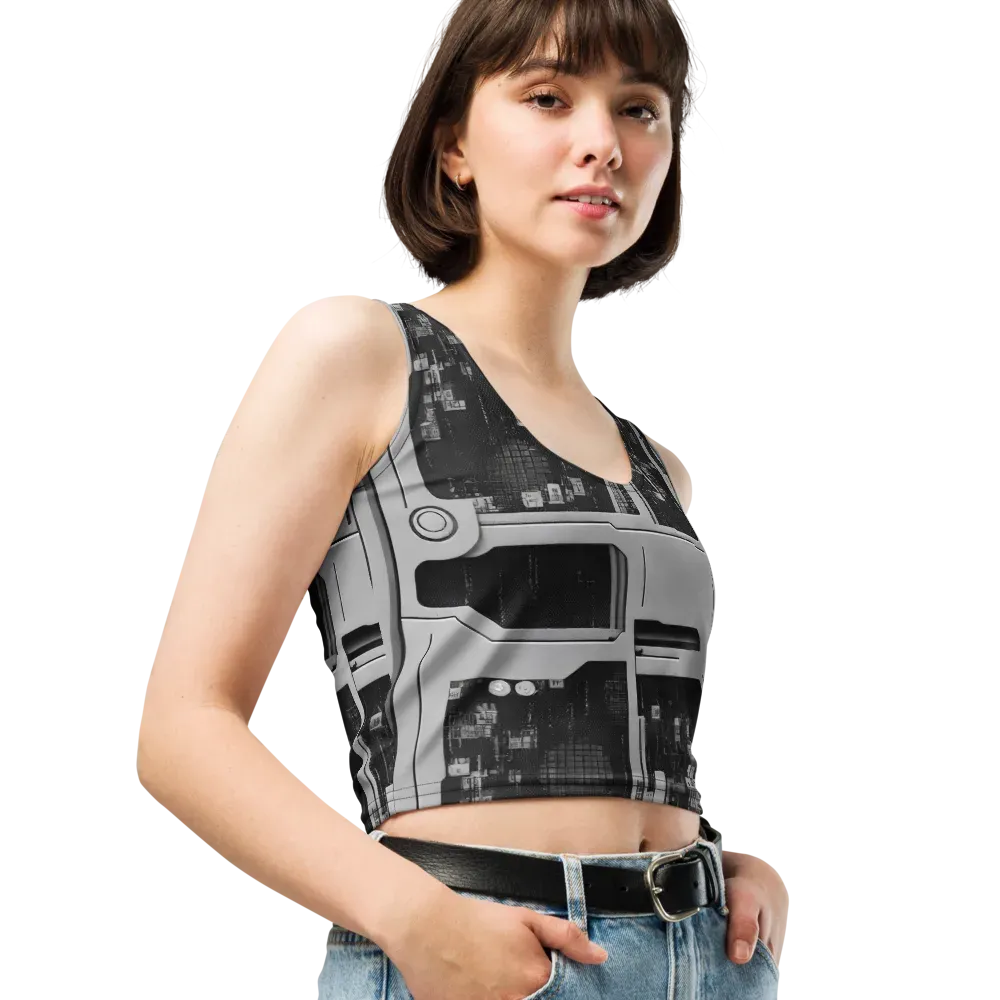 Concrete Harmony on Crop Top — Right Front