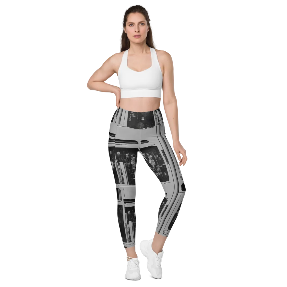Concrete Harmony on Leggings with Pockets — Front