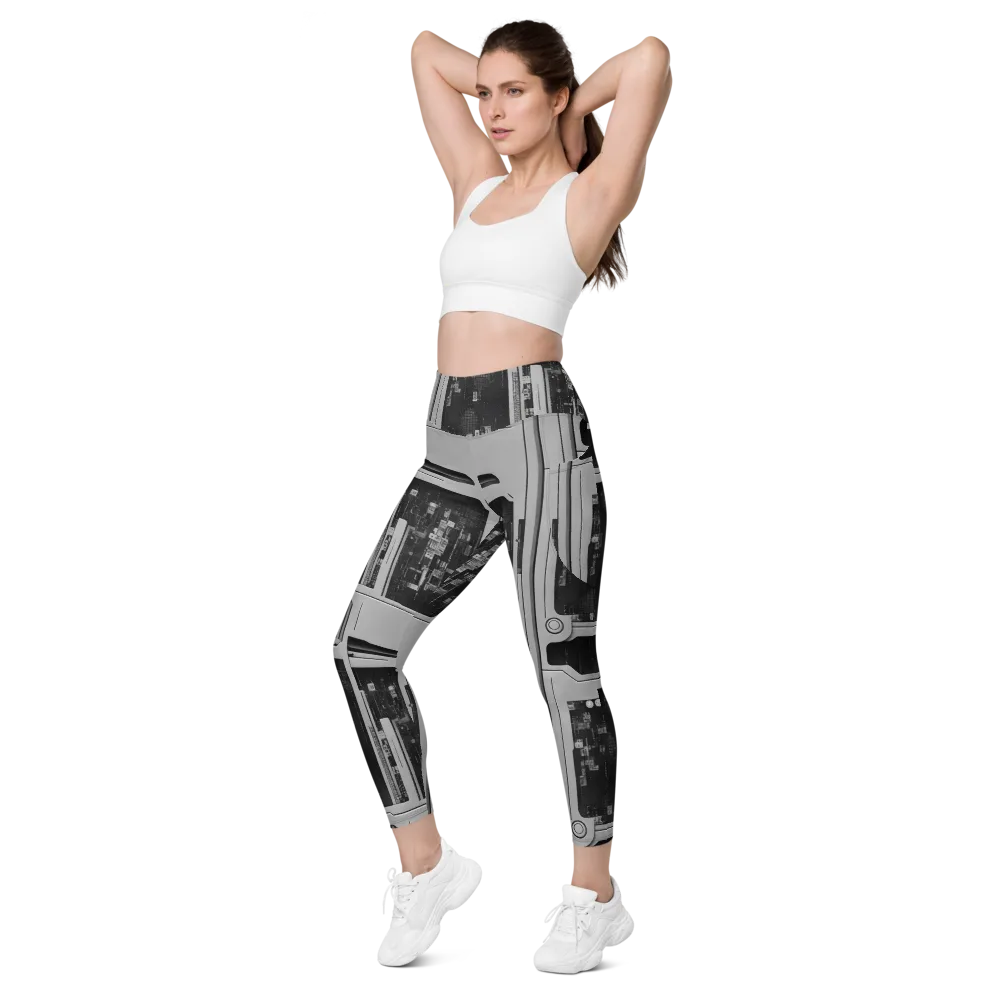 Concrete Harmony on Leggings with Pockets — Left Front