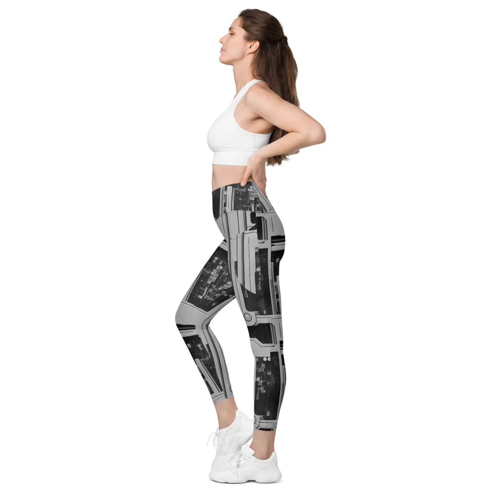 Concrete Harmony on Leggings with Pockets — Left