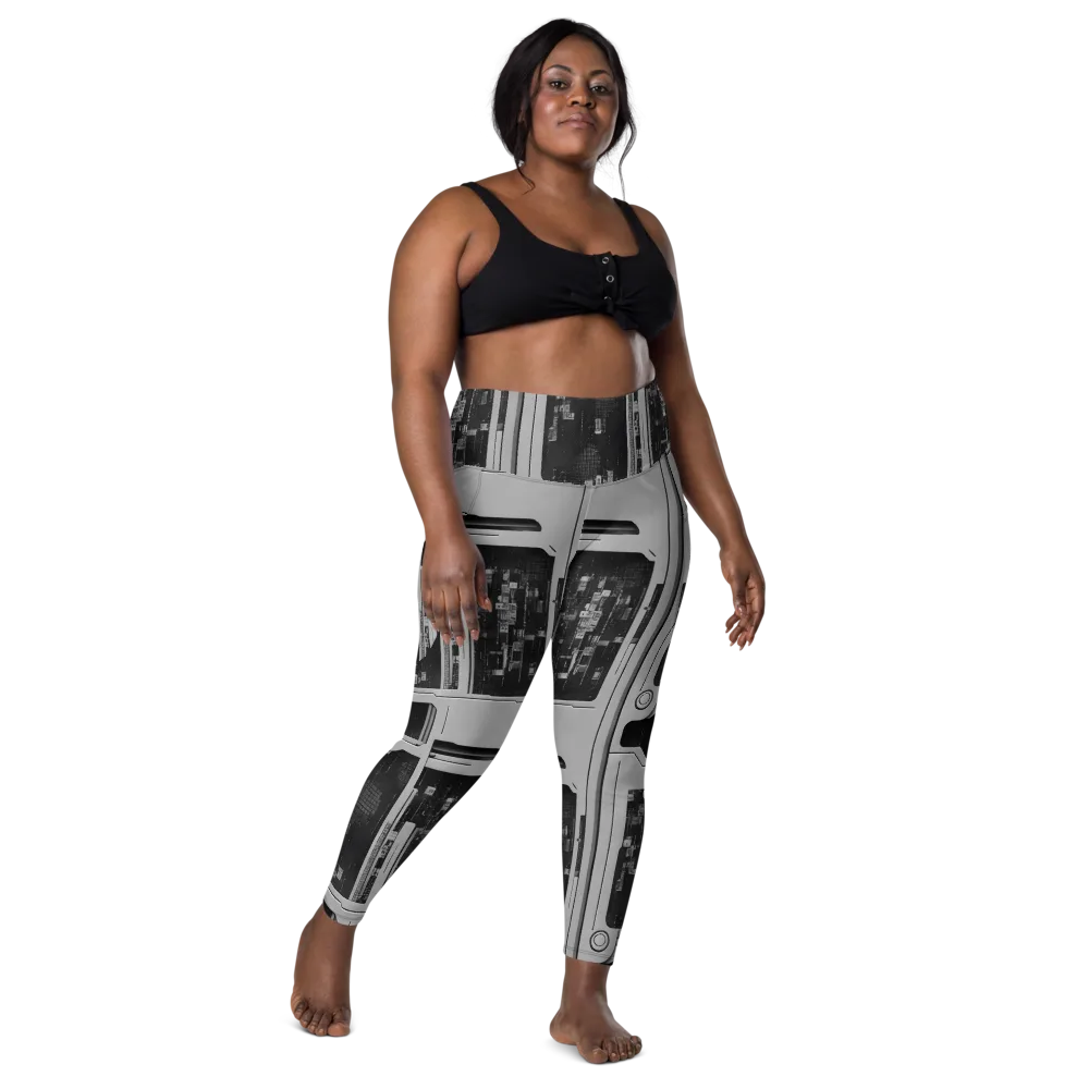 Concrete Harmony on Leggings with Pockets — Front
