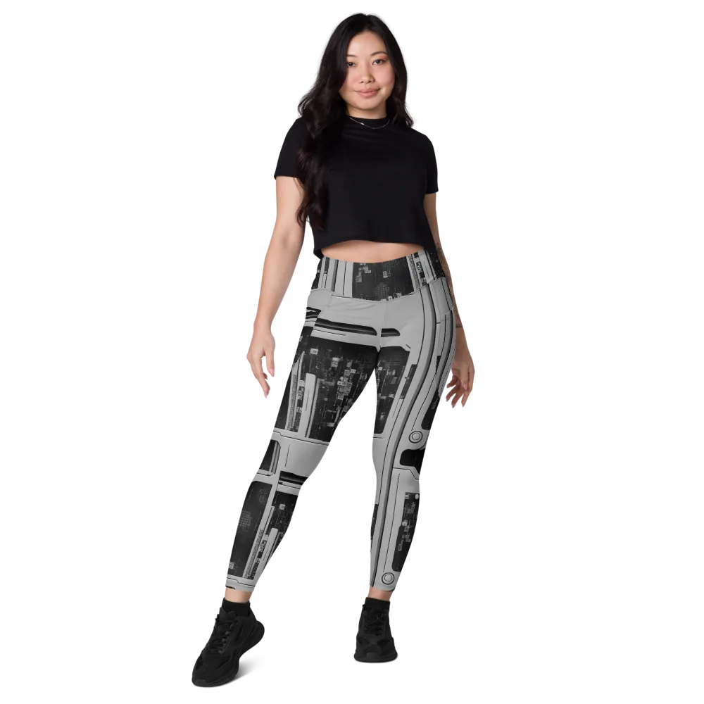 Concrete Harmony on Leggings with Pockets — Front