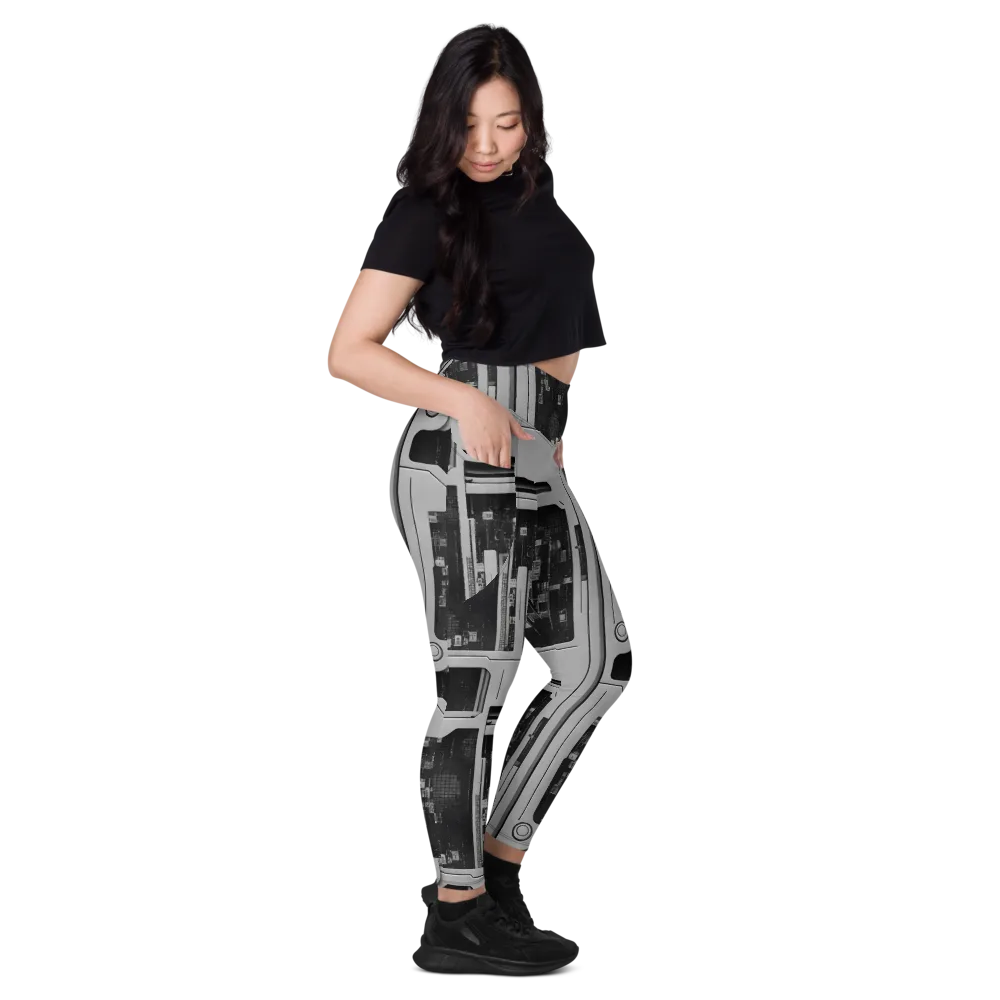 Concrete Harmony on Leggings with Pockets — Right