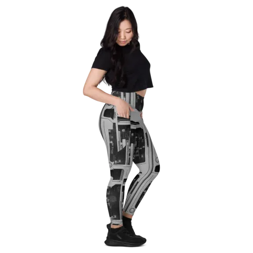 Concrete Harmony on a Leggings with Pockets