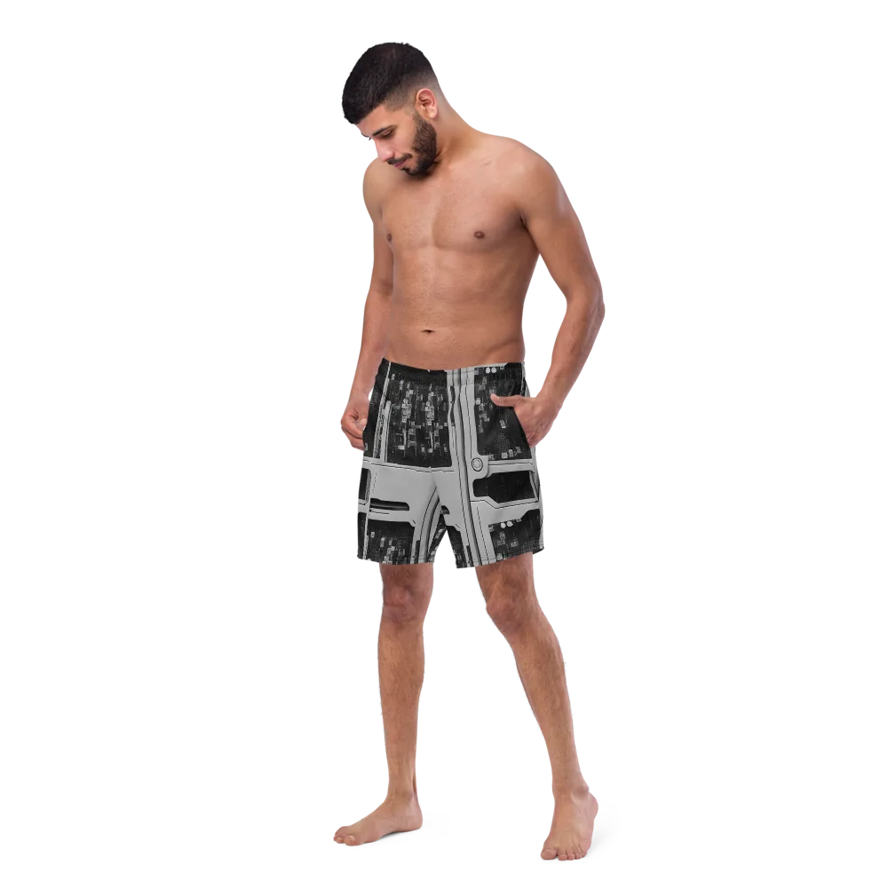 Concrete Harmony on Swim Trunks — Left Front