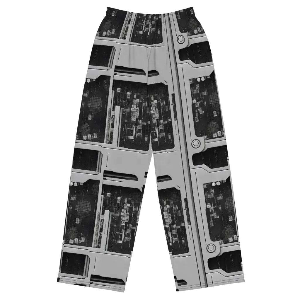 Concrete Harmony on Wide-Leg Pants — Front