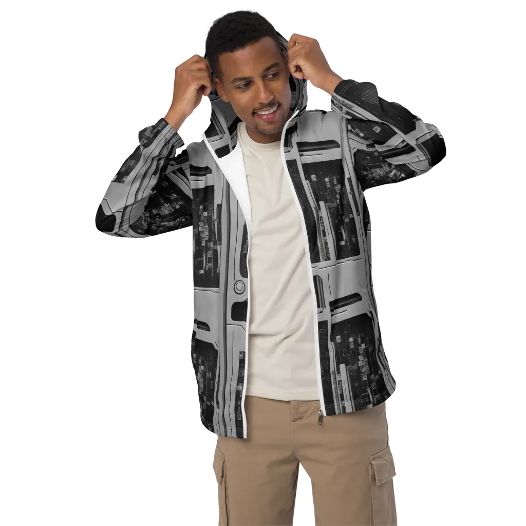 Concrete Harmony on Men's Windbreaker — Front