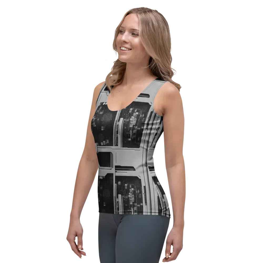 Concrete Harmony on Women's Tank Top — Left Front