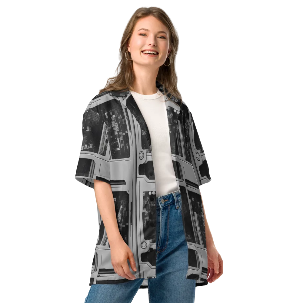 Concrete Harmony on Button Shirt — Front