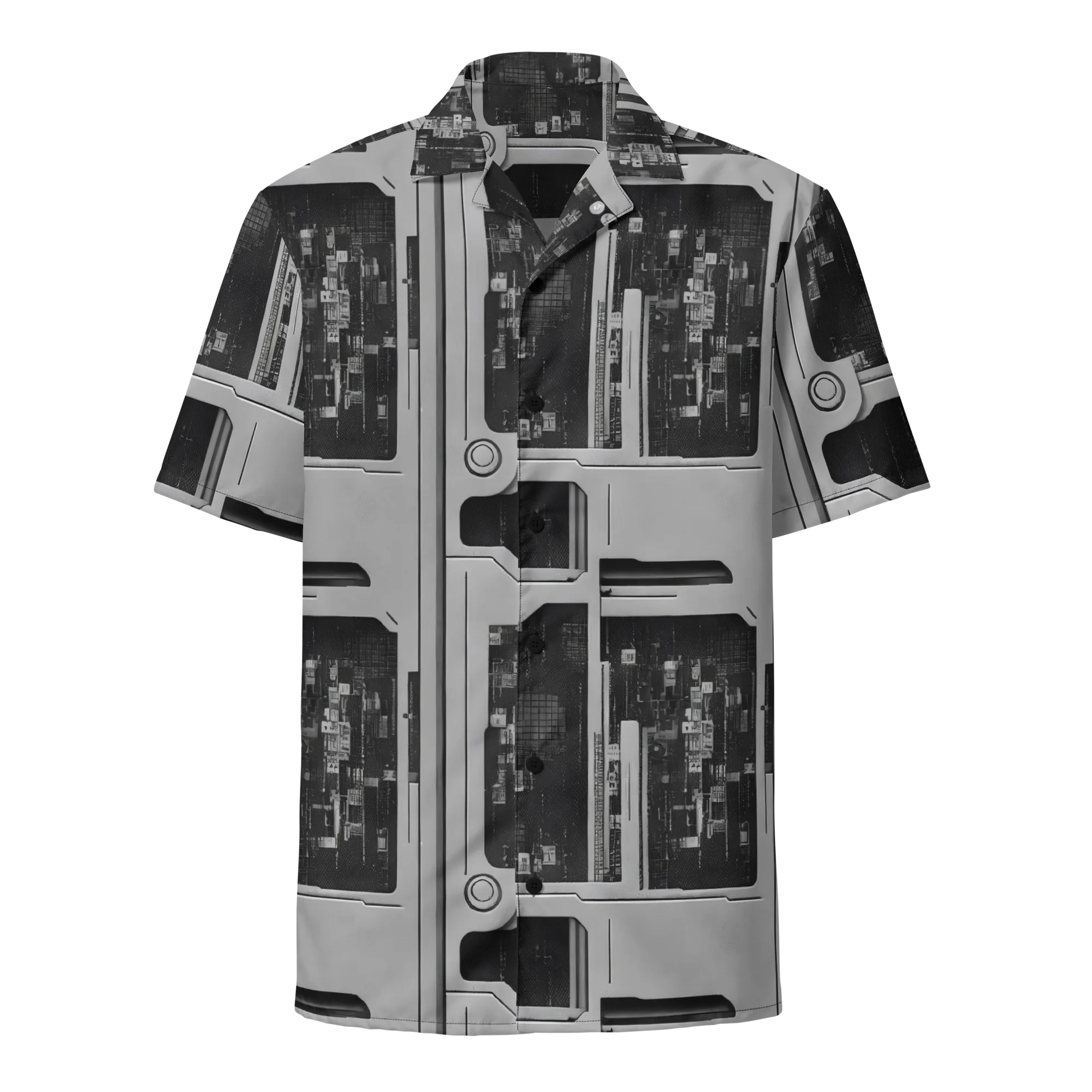 Concrete Harmony on Button Shirt — Front