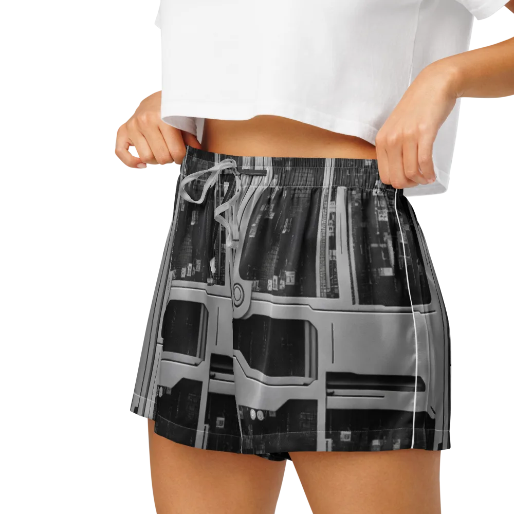 Concrete Harmony on Women's Pajama Shorts — Left