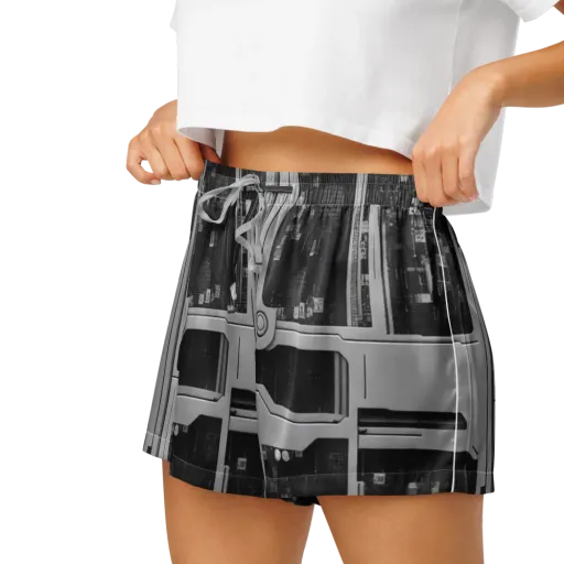 Concrete Harmony on a Women's Pajama Shorts