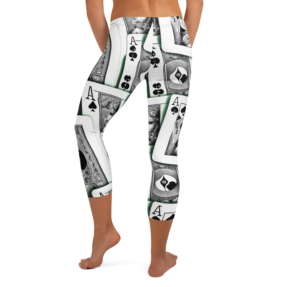 Intense, By Bunny Yeager on Capri Leggings — Back