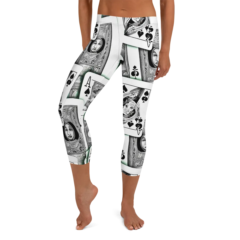 Intense, By Bunny Yeager on Capri Leggings — Front