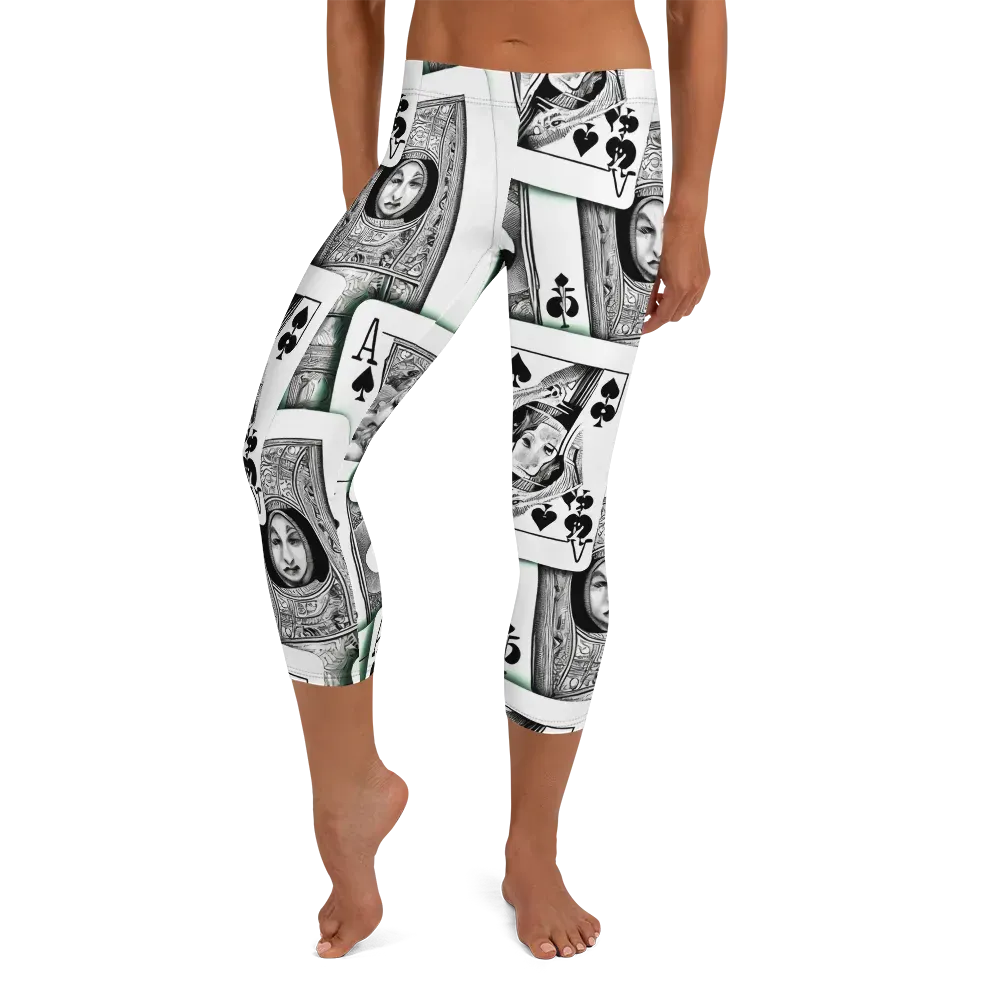 Intense, By Bunny Yeager on Capri Leggings — Front