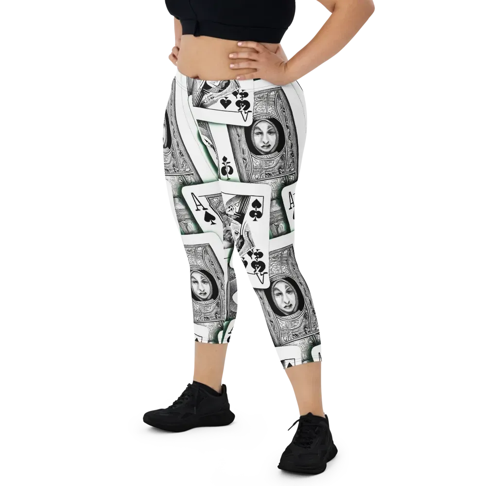 Intense, By Bunny Yeager on Capri Leggings — Front